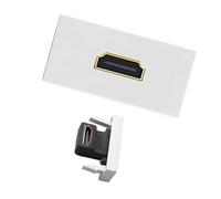 Module de connecteur HDTV femelle vers femelle pour plaque murale - Installation facile - Accessoires de cinéma maison - Module de plaque murale HDTV