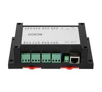 Module de contrôle à distance RJ45 /IP, commutateur à relais 8 canaux 250 V/AC 10 A, carte de relais contrôlée par le web via Ethernet avec protection par optocoupleur pour la (Noire)