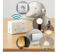 Module de Controle connecté Avidsen Home - Permet de contrôler à Distance Tous Les appareils connectés Dessus comme par Exemple Une Lampe, Un luminaire extérieur, Une Pompe de Piscine