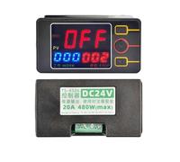 Module de contrôle de relais de contrôle de temps à affichage numérique, sortie Active DC12V DC24V AC110-220V for outils industriels(DC24V)