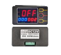 Module de contrôle de relais de contrôle de temps à affichage numérique, sortie Active DC12V DC24V AC110-220V for outils industriels(DC12V)