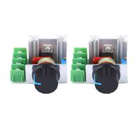 Module de contrôle de vitesse de moteur à courant alternatif, 2 pièces, PWM, variateur réglable, régulateur de tension de vitesse 2000W