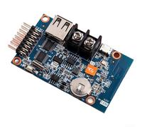 Module de contrôle USB pour écrans visuels LED Écran couleur lumineux Lecture USB sans fil Construction en métal ABS Bleu 6,4 x 3,9 cm Convient pour la vente au détail Extérieur Fenêtre Kiosque