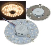 Module LED Ring avec support magnétique 12W Ø12,5mm 1200 lumens 230V Set de conversion pour plafonniers Prêt à brancher 3000k / Blanc chaud