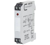 Module de couplage 24, 24 V/AC, V/DC (max) 1 NO (T) Metz Connect 11061313 1