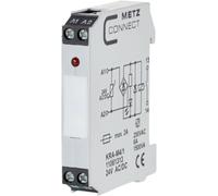 Module de couplage 24, 24 V/AC, V/DC (max) 1 NO (T) Metz Connect 11061313 1 pc(s)