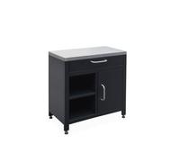 sweeek - Meuble de Cuisine extérieure en Acier L80cm avec 1 tiroir. 1 Porte et 2 étagères de Rangement