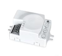 Module de détecteur de mouvement à micro-ondes 5,8 G, détection à 360°, minuterie réglable de 2 à 8 m, interrupteur à induction ABS pour éclairage de sécurité à domicile