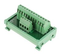 Module de distribution d'alimentation à 12 positions, carte de dérivation d'interface de montage sur rail DIN, bornier à vis avec carte PCB FR - 4 PCB, pour panneaux de commande industriels de rail de
