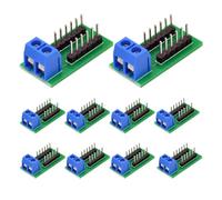Module de distribution de bornier 2 x 6 broches, 10 pièces | Unités de circuit imprimé pré-soudées de 2,54 mm