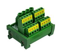 Module de distribution de courant à vis (2 x 8 positions, montage sur rail DIN)