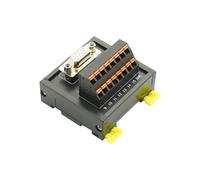 Module de distribution d'électricité, Adaptateur de bornier de relais mâle femelle HDB15, plaque de séparation, module D-SUB monté sur rail(SM-HDB15F-B5T)