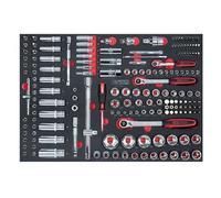 KS TOOLS - 711.1011 - Module de douilles et accessoires 1/4'' - 3/8'' - 1/2'', 175 pièces pour servante d'atelier - insert servante outils ks tools - Outillage mecanique auto