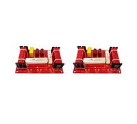 Module de filtrage for haut-parleurs 2 voies 400 W (1-2 pièces) : filtre passe-haut/grave, diviseur de fréquence, haute puissance, for systèmes audio domestiques DIY.(2PCS)