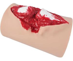 Module de formation portable sur les traumatismes liés à une fracture | Coussin de simulation de plaie osseuse exposée en silicone, for arrêter l'hémostase et la pratique des premiers secours