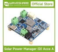 Module de gestion de l'énergie solaire Waveshare (D), prend en charge le panneau solaire 6 V ~ 24 V et l'adaptateur secteur de type C, 5 V/3 A, pour Raspberry Pi/Arduino Avec support de batterie