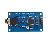 Module de Lecteur MP3 série YX5300 | Processeur Audio MP3 WAV avec Contrôle de Volume de 30 - Prise en Charge de la Carte TF | Interface TTL série pour Les projets d'électronique