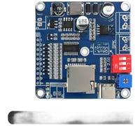 Module de lecture vocale 20 W USB programmable lecteur MP3 8 Mo avec 10 ports de déclenchement pour cartes de vœux, jouets, systèmes d'alarme 52 x 52 mm (CH9311-TF Low)
