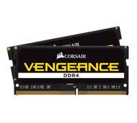 Kit Barrettes mémoire SODIMM DDR4 Corsair Vengeance 2400Mhz 16Go (2x8Go) (Noir)