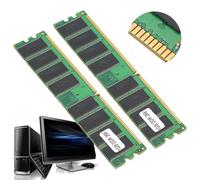 Module de mémoire pour ordinateur de bureau, 2 pièces, double face, 16 grains, pour AMD DDR 1 go 226 PC2100