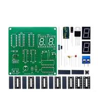 Module de minuterie pour électronique DIY, compteur de 60 secondes avec | Kit d'apprentissage électronique 5 V, kit vert pour pratiquer la soudure avec fonction minuterie pour étudiants (comprend un