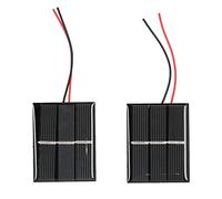 Module de panneau solaire Culnflun, 2PCS Polysiconcon Micro Mini Glue Power Solar Cellules 43x55mm 0,4W 1,5 V Panneaux de bricolage pour les appareils électriques à faible