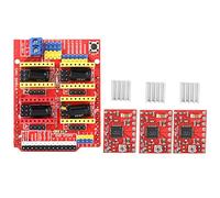 Module de Pilote A4988 3PCS avec Carte D'extension CNC V3-Grave CNC, GRBL 0.8 Compatible, Lecteur XYZA à 4 Axes pour la Gravure et L'expansion de L'imprimante 3D