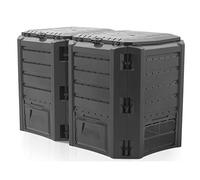 Composteur rapide composteur de jardin 380L 800L 1200L 1600L thermo noir
