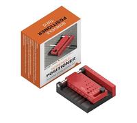 Module de positionnement de foret central pour barre ronde avec construction en alliage d'aluminium CNC et contrôle de profondeur à réglage rapide T0012