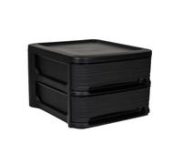 Module de rangement 2 Tiroirs 32 x 37 cm - Format A4+ - Design 3D en relief