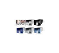 Module de rangement IMPULS 2.0, 4 tiroirs ouverts, gris