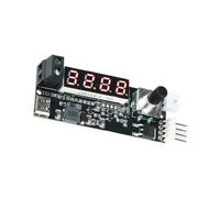 Module de régulateur de vitesse du ventilateur PWM DC5 V/12 V avec sortie 4 | Affichage numérique, bouton rotatif, alimentation de type C, entrée de connexion 12 V pour les projets de refroidissement de