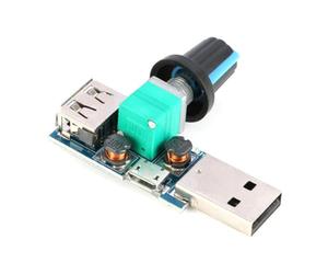 Module de régulateur de volume de ventilateur USB contrôle la vitesse du vent 5 W Contrôleur de module de régulateur continu de vitesse de volume de ventilateur USB Commandes de régulateur de vent