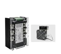 Module de régulation de tension alternative triphasée 380 V, relais statique, variateur, contrôle par potentiomètre 25 A-400 A(With Heatsink Fan,200A(37.5KW))