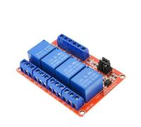 Module de relais 1 2 4 8 canaux 5 V 12 V 24 V avec optocoupleur prenant en charge les déclencheurs de niveau haut et bas for(4 Channel Relay 12V)