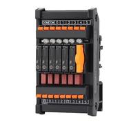 Module de relais, 1 pièce, bornier d'interface à économie de câblage, 24 V/12 V/5 V, multitension, automatisation industrielle (12 canaux, 24 V, vis)(4Ch24V-PlugIn)