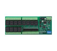 Module de Relais 12 canaux Haute Performance 12 entrées optiquement isolées Fonction de Protection Contre Les surtensions Carte Relais pour l'automatisation Industrielle Matériau (12V)