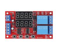 Module de Relais 2 canaux 24 V avec Affichage LED et minuterie Multifonction - Délai réglable de 0,1 Seconde à 270 Heures - Protection Contre l'inversion de polarité pour systèmes