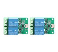 Module de Relais 2 canaux 5 V USB PC contrôle Plug and Play Relais électrique Intelligent pour la domotique et Les projets de Bricolage 2 pièces Ensemble