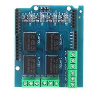 Module de Relais 4 Canaux, Carte de Contrôle avec Résine et Indicateur Intégré, Alimentation DC5V - Interface Standard, Facile à Installer, Compatibilité Empilable