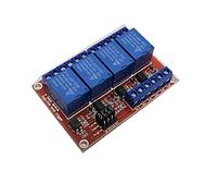 Module de relais 4 voies canaux 5V 12V 24V bouclier carte avec prise en charge d'isolation optocoupleur déclencheur niveau haut et bas for Arduino 1 pièces(5V)