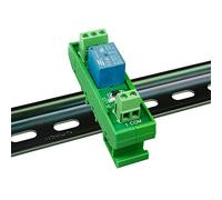 Module de relais à 1 canal 5V 12V 24V, carte de relais à montage sur Rail DIN SRD-05VDC-SL-C SRD-12VDC-SL-C SRD-24VDC-SL-C 10A DC 1NO 1NC relais(12V)