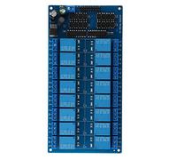 Module de Relais à 16 Canaux, Carte électromagnétique de Module de Relais de Carte de Relais pour Déclencheur de Bas Niveau ARM/AVR PIC PLC (12V)
