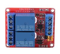 Module de Relais à 2 canaux 5/12/24 V avec optocoupleur isolé Haut et Bas, 1 pièce (12 V)