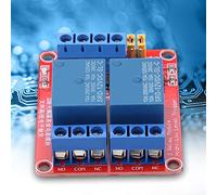 Module de Relais à 2 Canaux avec Optocoupleur, Module de Relais CC Carte D'extension de Module de Relais Déclencheur Haut et Bas avec Voyant D'avertissement LED(12V)