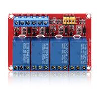 Module de Relais à 4 Canaux, Keenso Carte d'Extension de Relais Déclenchement de Bas Niveau avec Optocoupleur pour (12V)