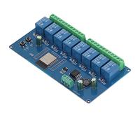 Module de Relais à 8 Canaux, Module de Relais de Contrôle à Distance Programmable DC5 30V Carte de Développement BLE Contrôle sans Fil WiFi pour Contrôle à la Maison Intelligente