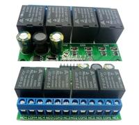 Module de relais à bascule à verrouillage 4 canaux CC 6 V-24 V, interrupteur électronique autobloquant bistable, déclencheur à faible impulsion, bouton de carte