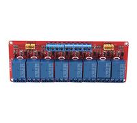Module de Relais - Carte de Module de Relais optocoupleur 8 canaux Déclenchement Haut et Bas 5V/12V/24V(5V)