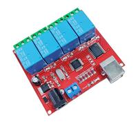 Module de relais de contrôle USB 4 canaux ULN2803, commutation intelligente 5V 12V 24V pour automatisation et carte d ' extension Module de relais de contrôle USB